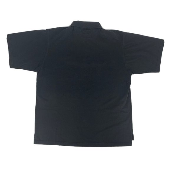 Men's Pinehurst‎ Collection by Izod Club Short Sleeve Polo Shirt Black Large - Picture 5 of 9